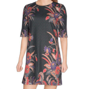 Molly Bracken Floral Fitted Fabric Dress Size XS